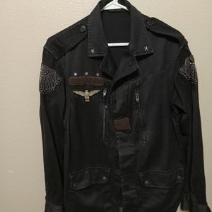 West Style Story Black Flying Lions Jacket, Size Small